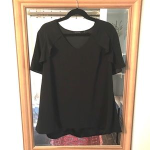 H BY HALSTON | Black Polyester Blouse (12)